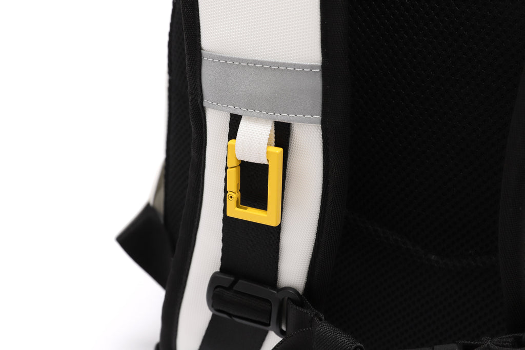 Optimus Kids Backpack With Pouch- Ivory