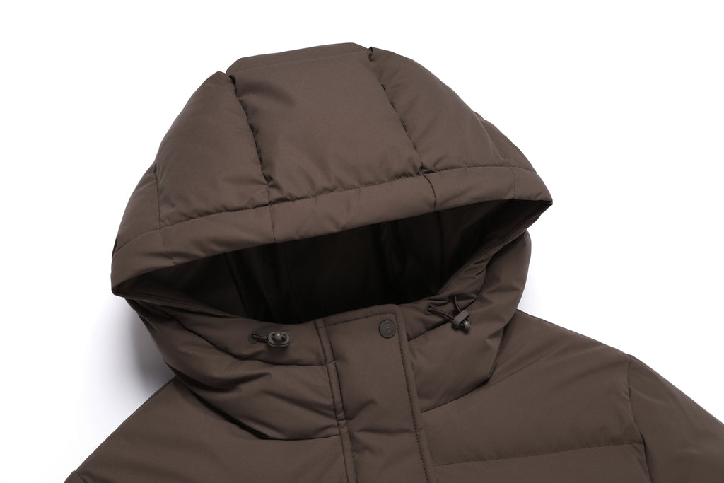 Women's Mid-String Hooded Duck Down Jacket