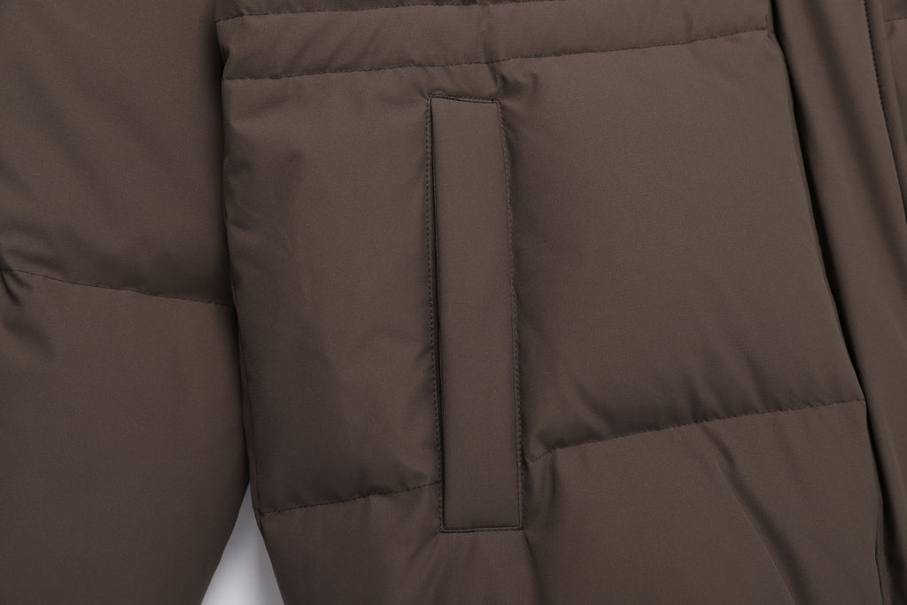 Women's Mid-String Hooded Duck Down Jacket
