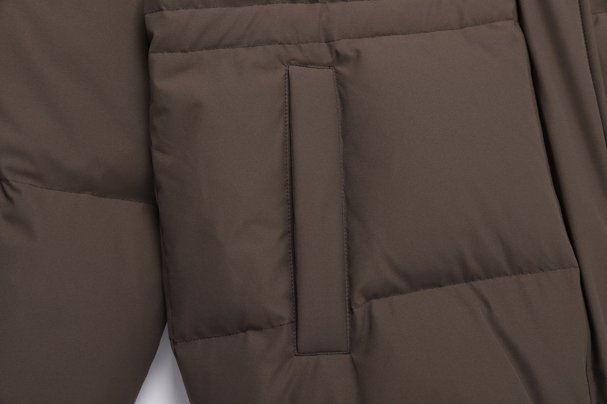 Women's Mid-String Hooded Duck Down Jacket