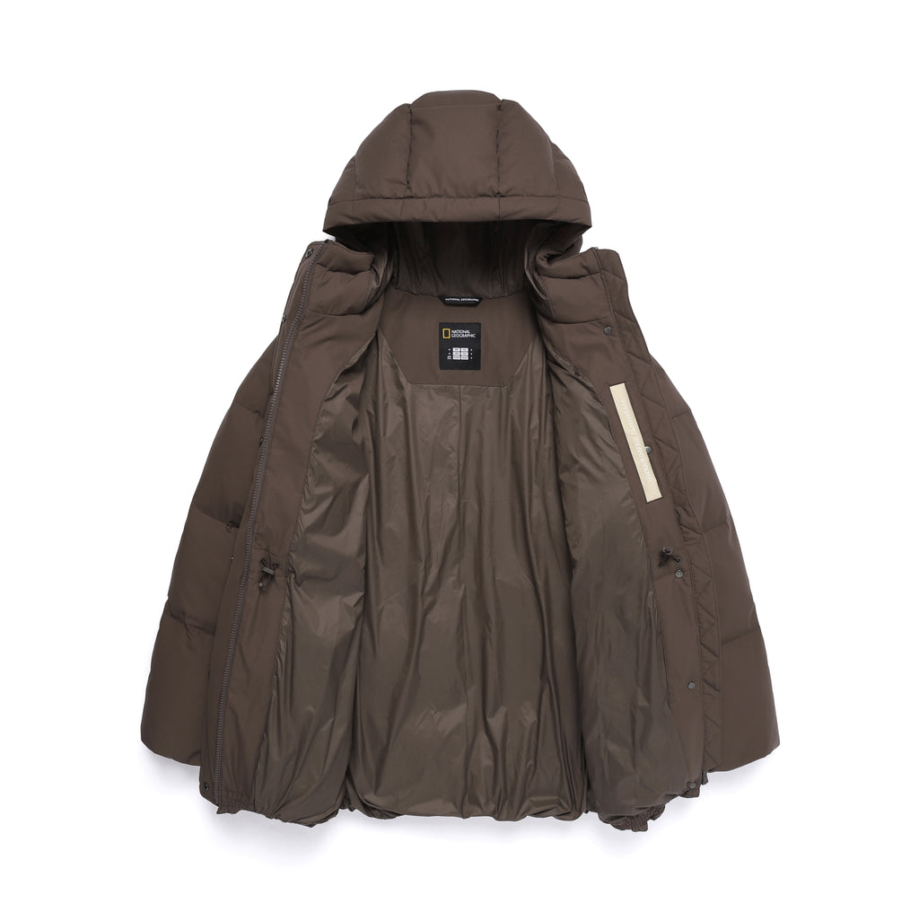 Women's Mid-String Hooded Duck Down Jacket