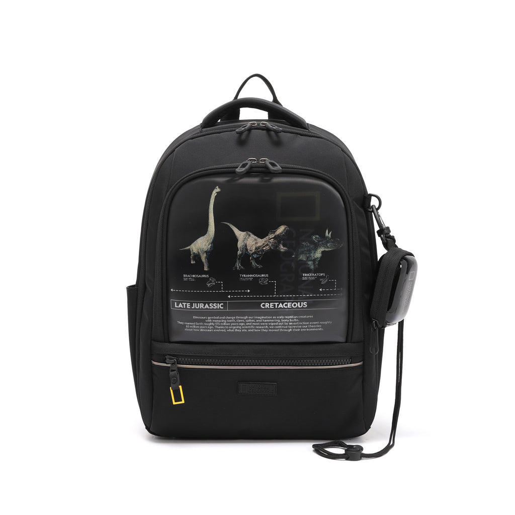 Kids Lucca Backpack W/ Molded Mini Pouch- Carbon Black