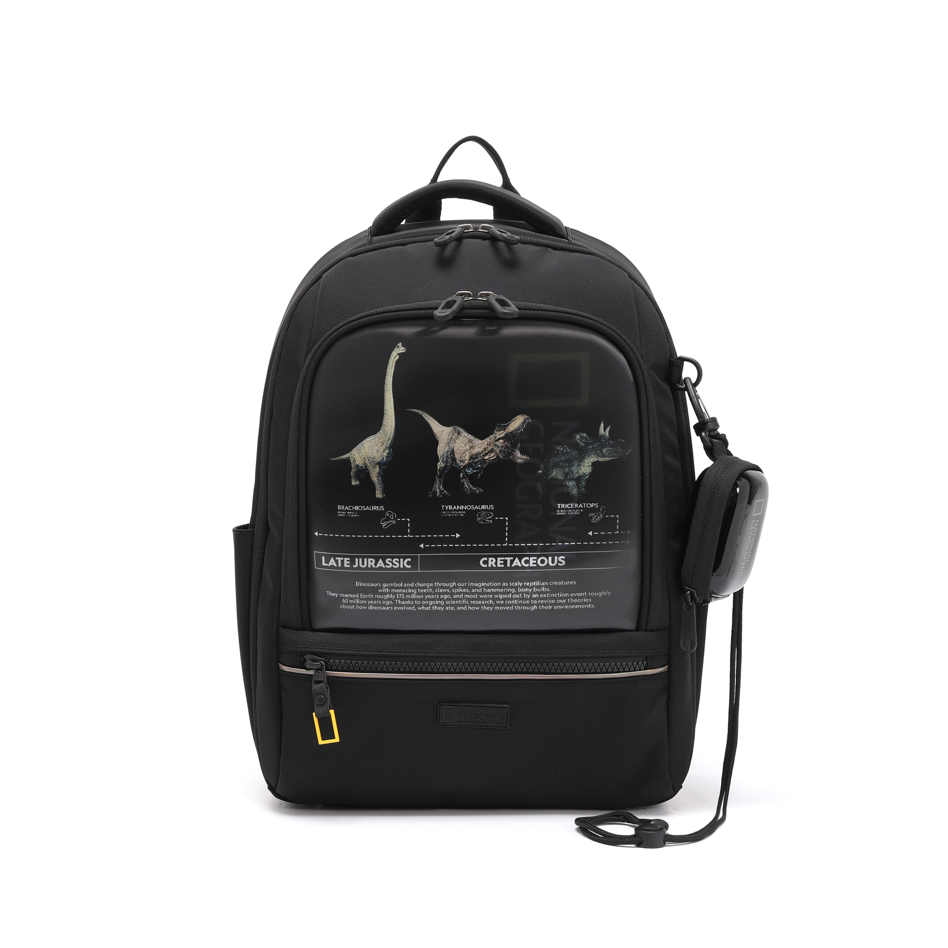 Kids Lucca Backpack W/ Molded Mini Pouch- Carbon Black