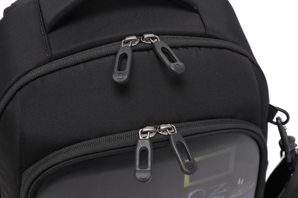 Kids Lucca Backpack W/ Molded Mini Pouch- Carbon Black