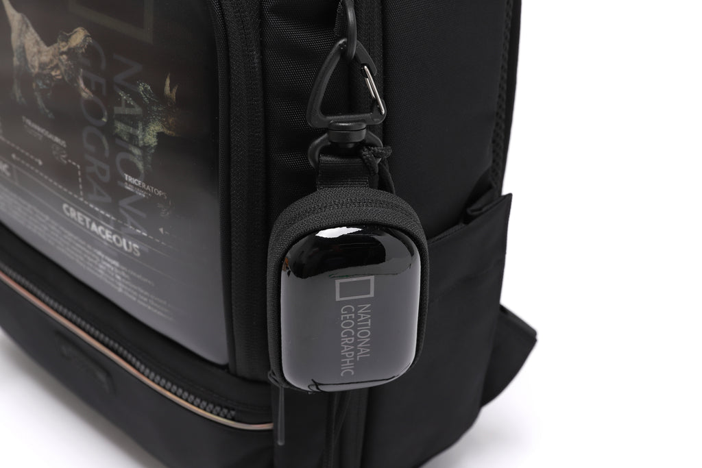 Kids Lucca Backpack W/ Molded Mini Pouch- Carbon Black