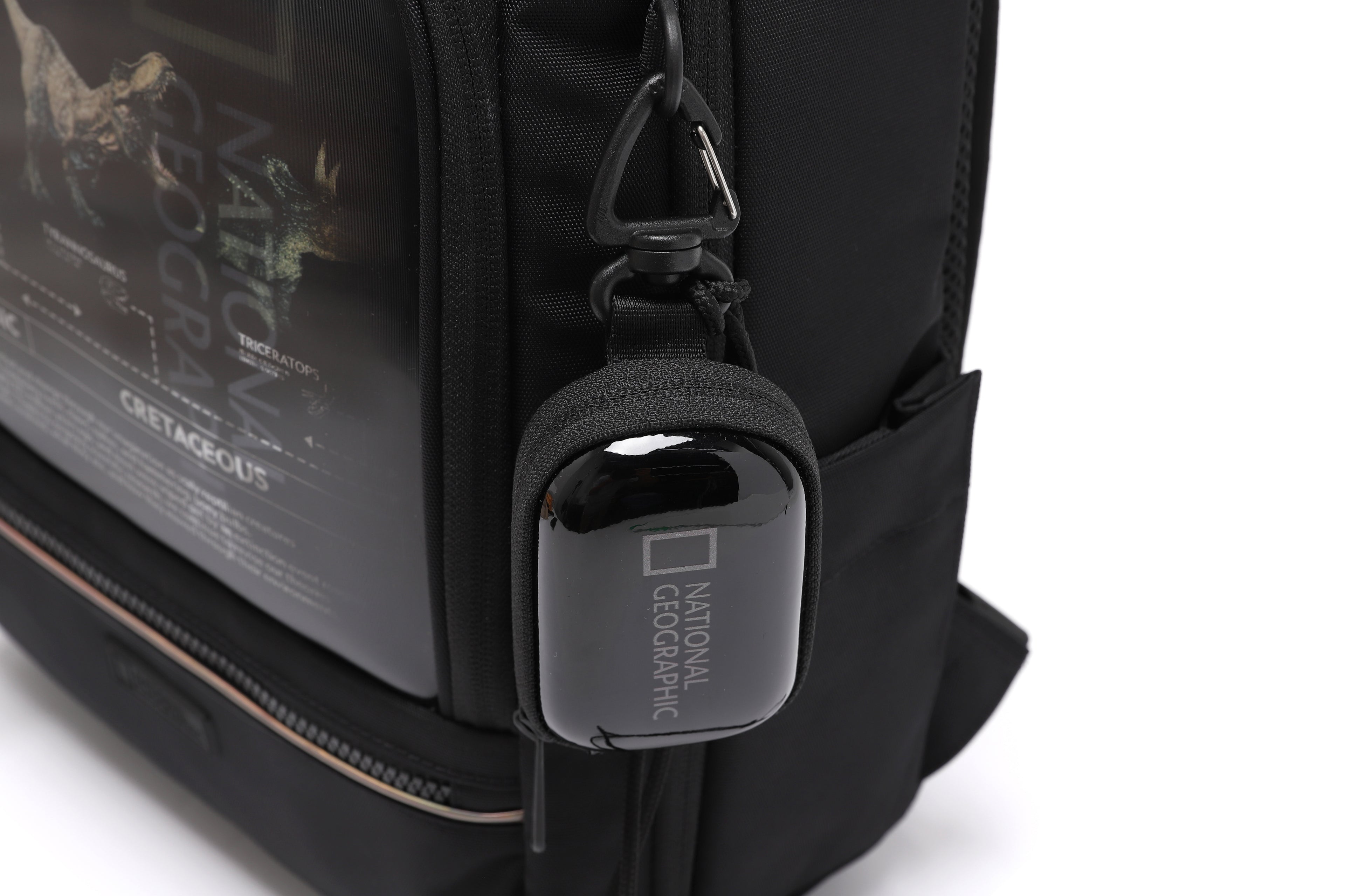 Kids Lucca Backpack W/ Molded Mini Pouch- Carbon Black