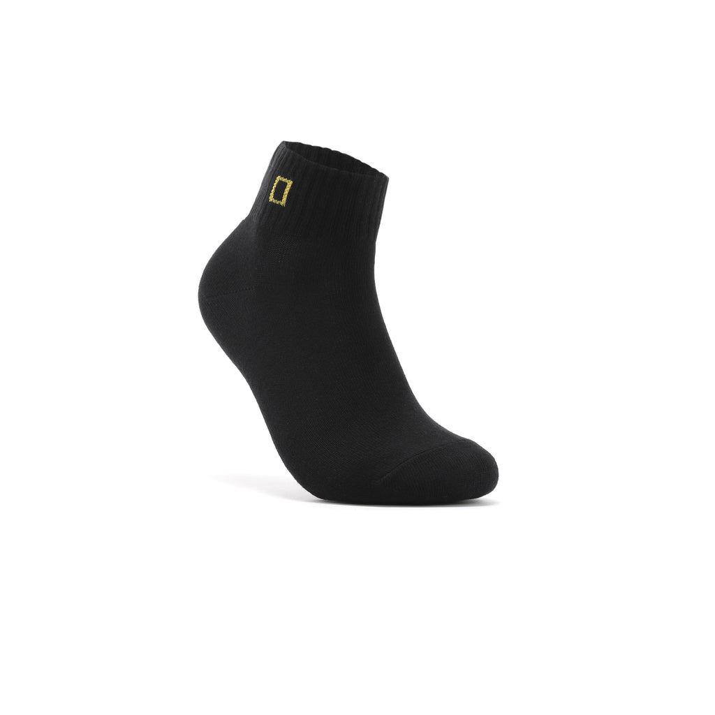 Unisex Ankle Socks 3 Pack Bundle- Black
