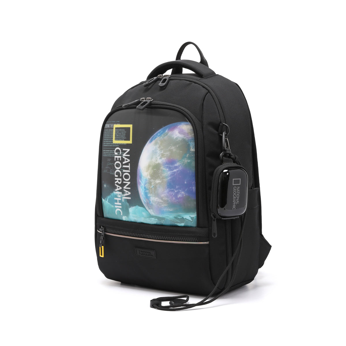 Kids Lucca Backpack W/ Molded Mini Pouch- Black