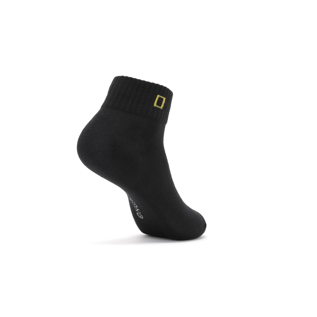 Unisex Ankle Socks 3 Pack Bundle- Black