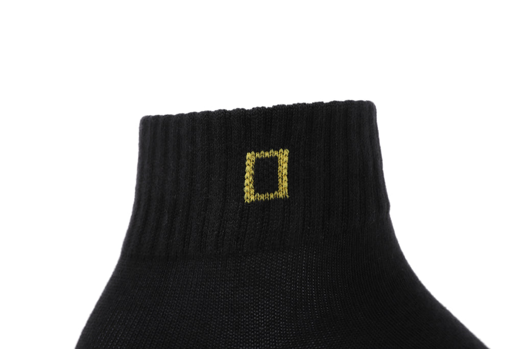Unisex Ankle Socks 3 Pack Bundle- Black