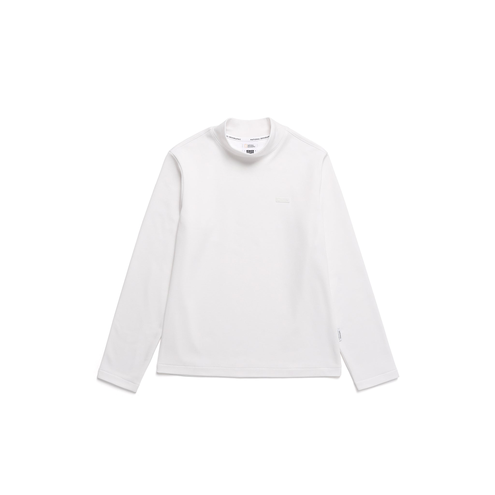 WOMEN'S WINTER TURTLENECK T-SHIRT- WHITE