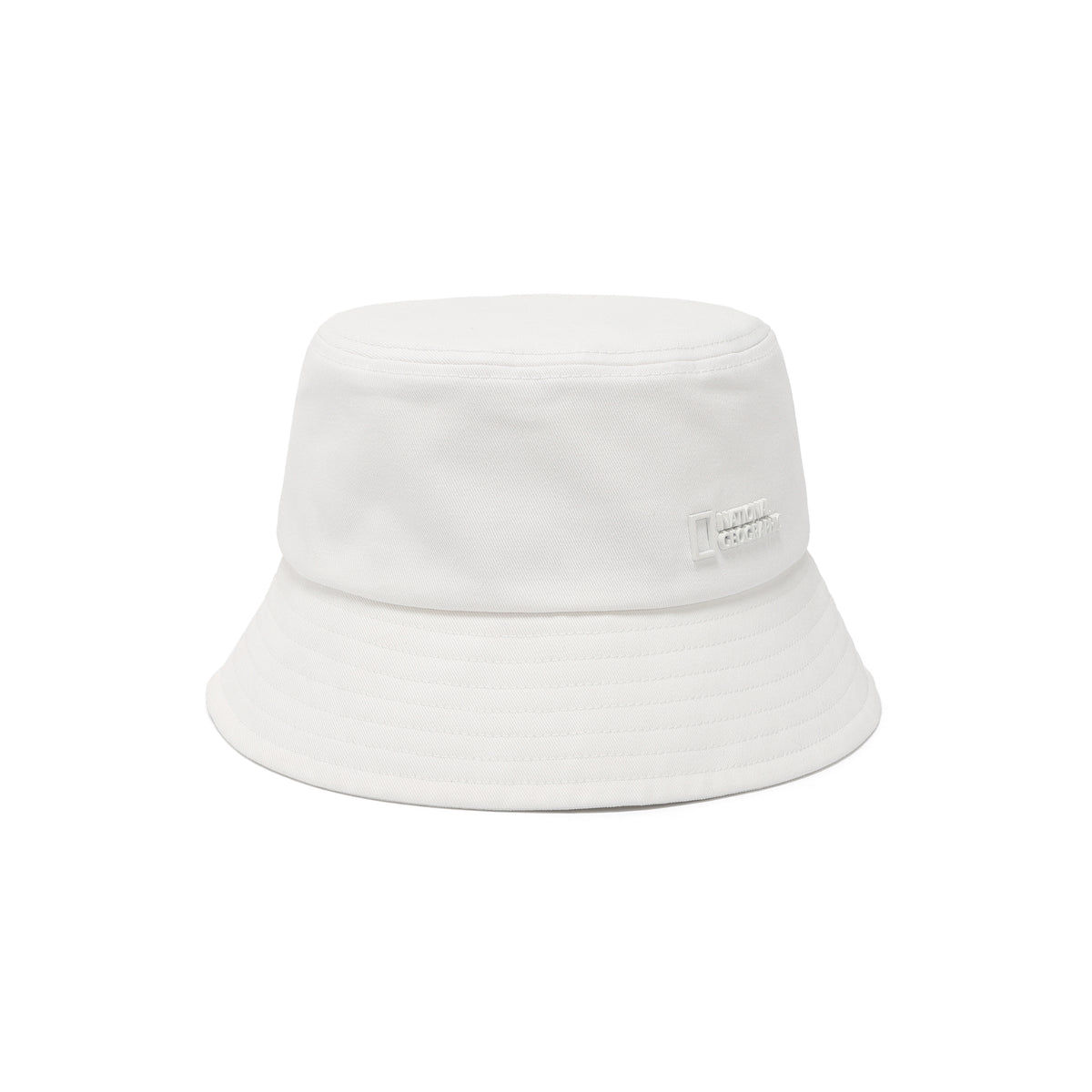 Metallic Logo Bucket Hat- Ivory
