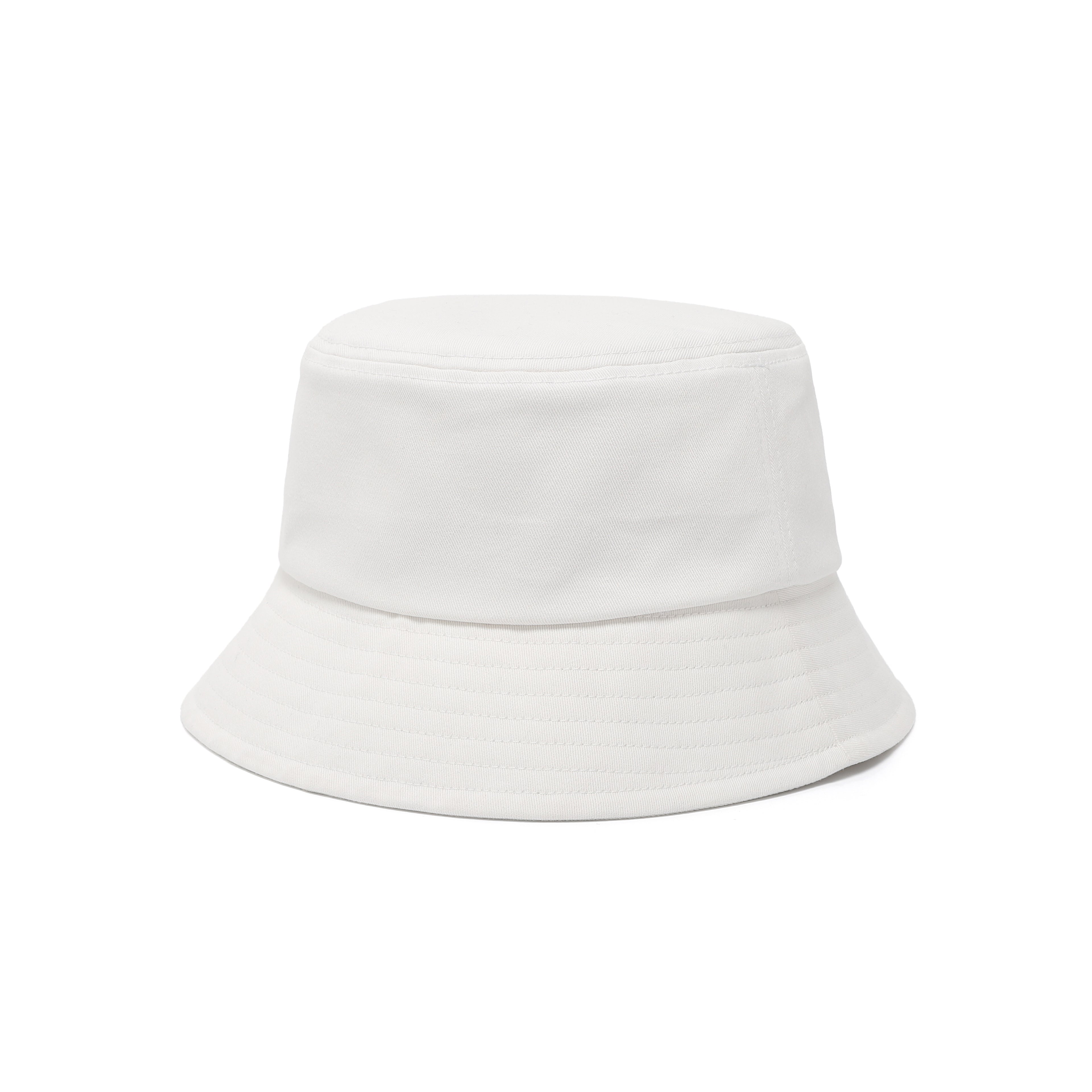 Metallic Logo Bucket Hat- Ivory