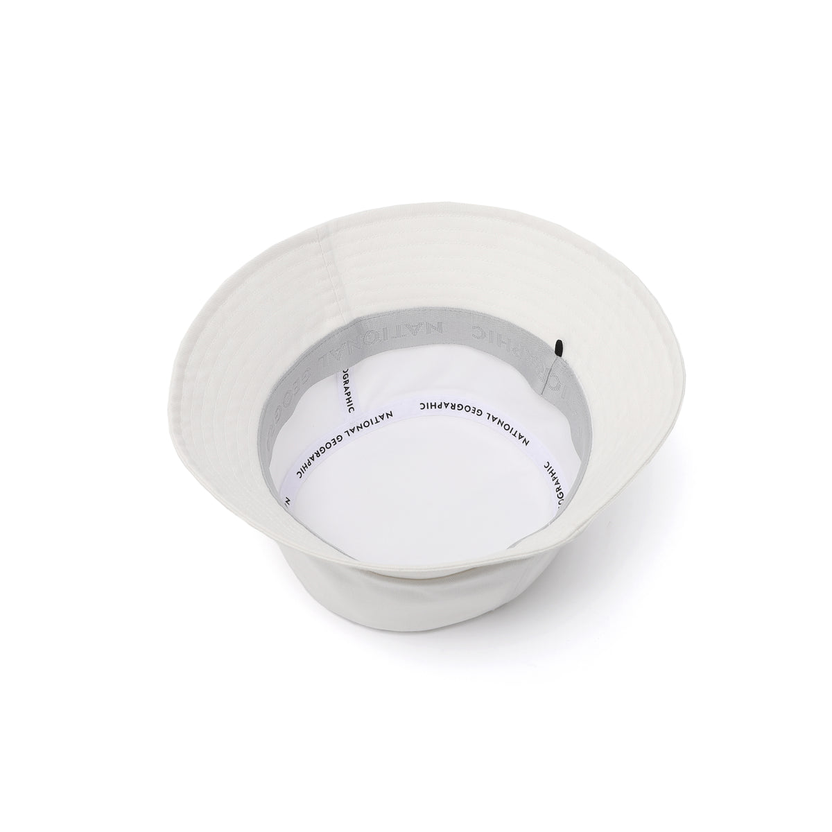Metallic Logo Bucket Hat- Ivory