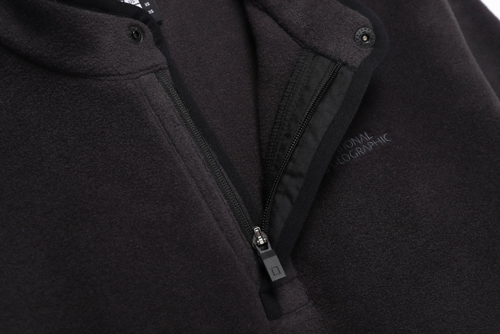 Unisex [Polartec] Naos Half-Zip Sweatshirt- Black