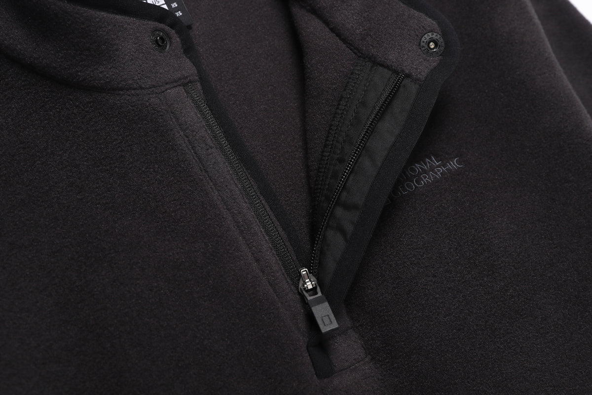 Unisex [Polartec] Naos Half-Zip Sweatshirt- Black