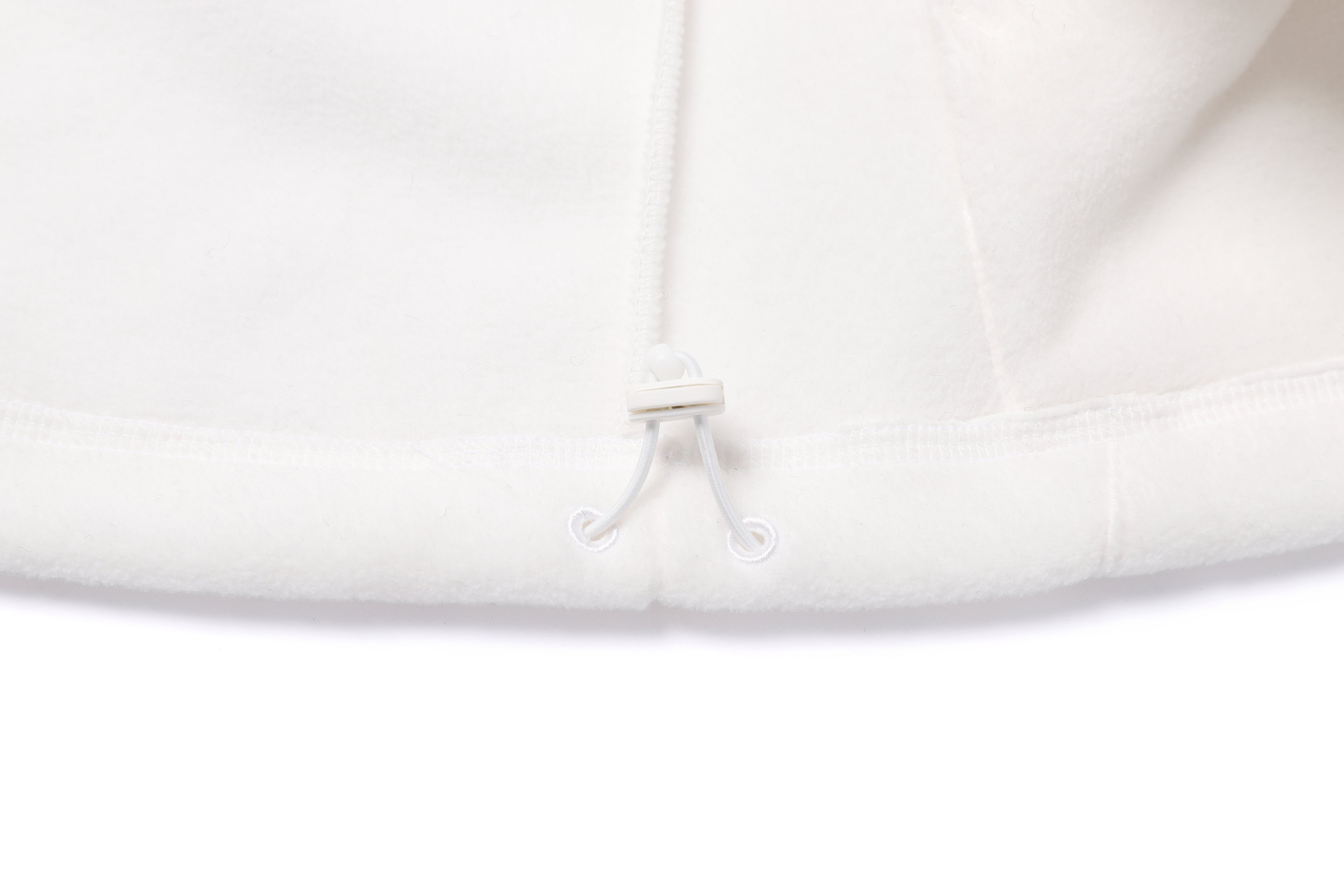 Women'S [Polartec] Naos Fleece Half Zip Up Hoodie- O/White