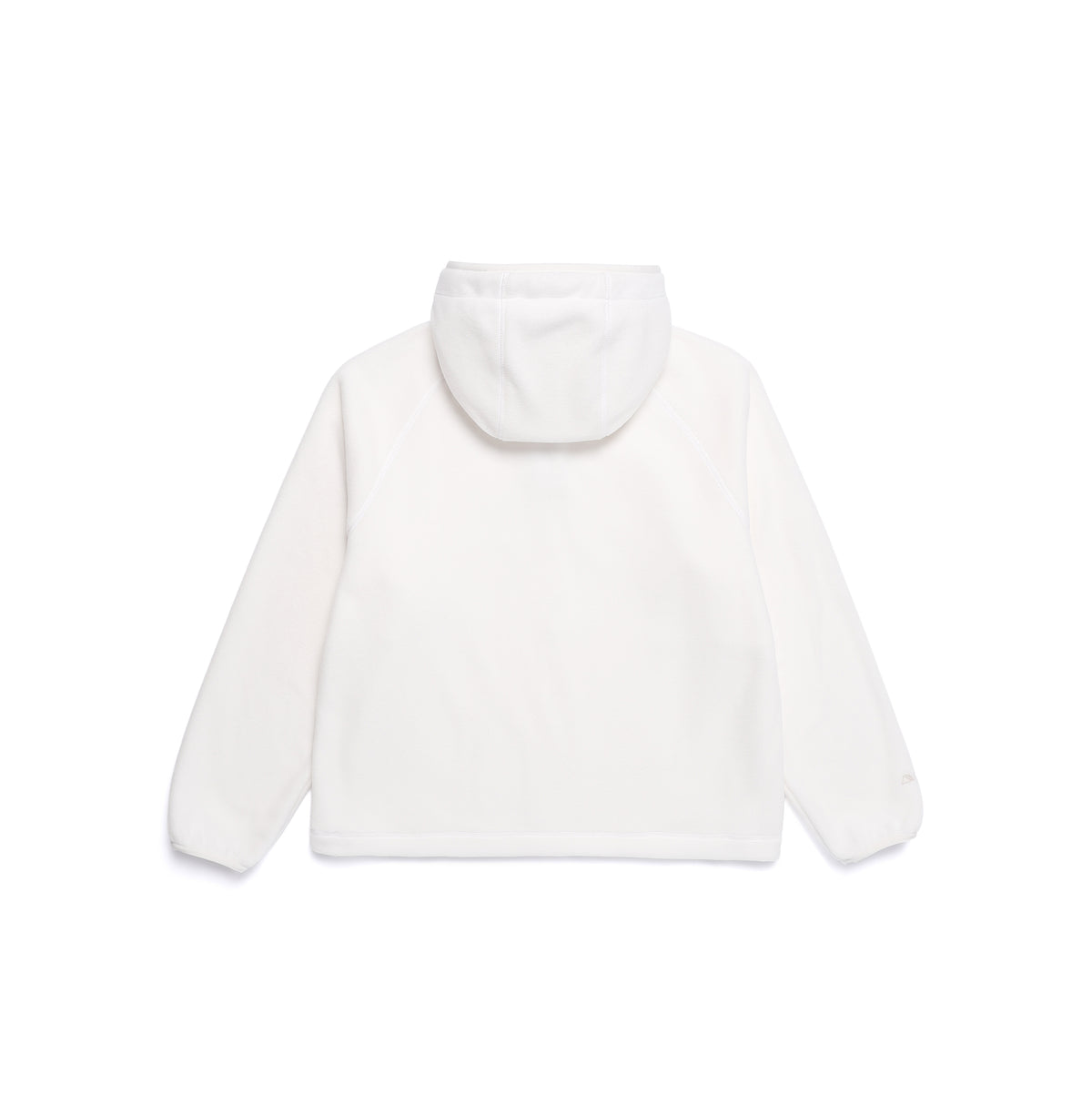 Women'S [Polartec] Naos Fleece Half Zip Up Hoodie- O/White