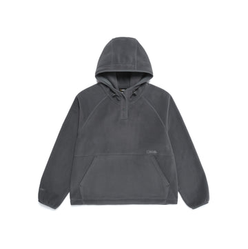 WOMEN'S [POLARTEC] NAOS FLEECE HALF ZIP UP HOODIE- IRON GREY