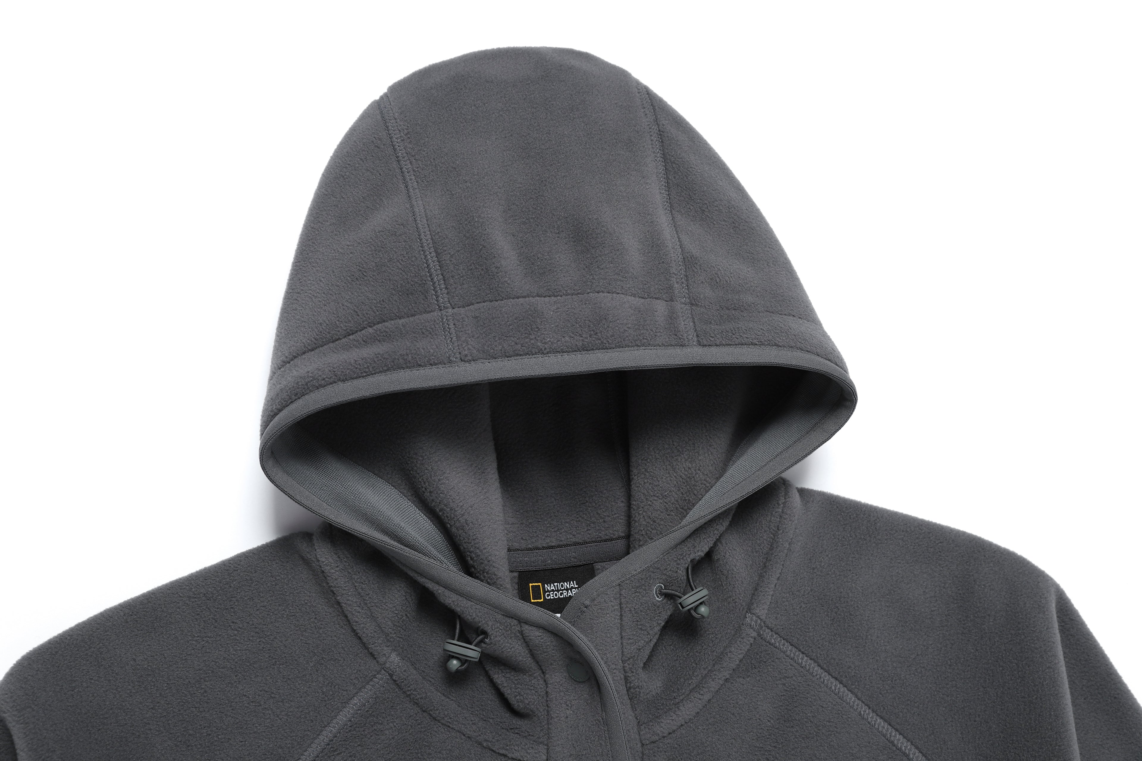 Women'S [Polartec] Naos Fleece Half Zip Up Hoodie- Iron Grey