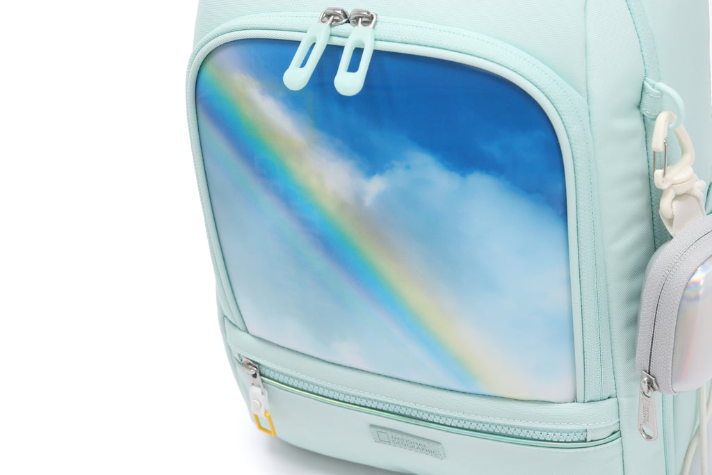 Kids Lucca Backpack W/ Molded Mini Pouch- Mint
