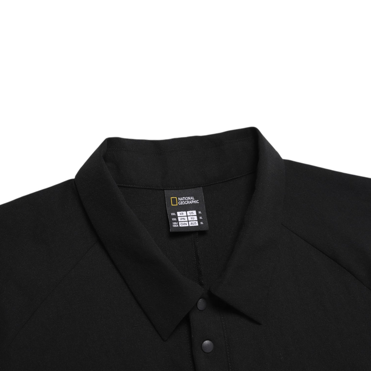 Men'S Micro Airdot Semi-Over Fit Shacket- Black