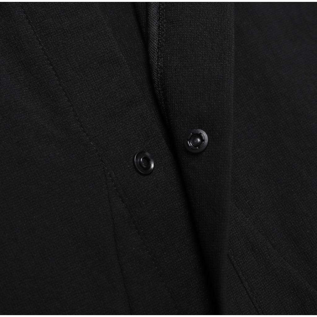 Men'S Micro Airdot Semi-Over Fit Shacket- Black