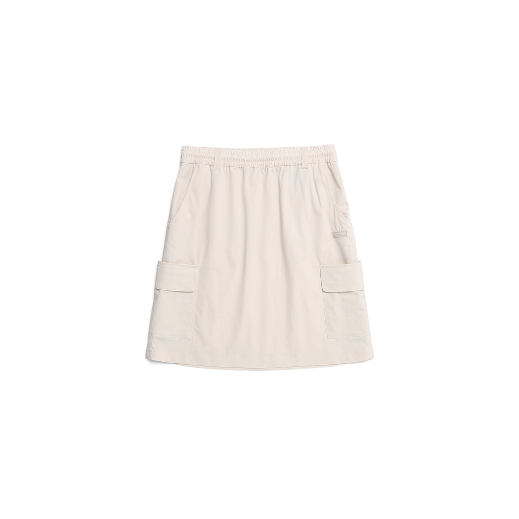 Women'S Woven Cargo Skirt- L/Beige