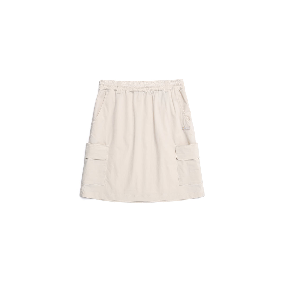 Women'S Woven Cargo Skirt- L/Beige