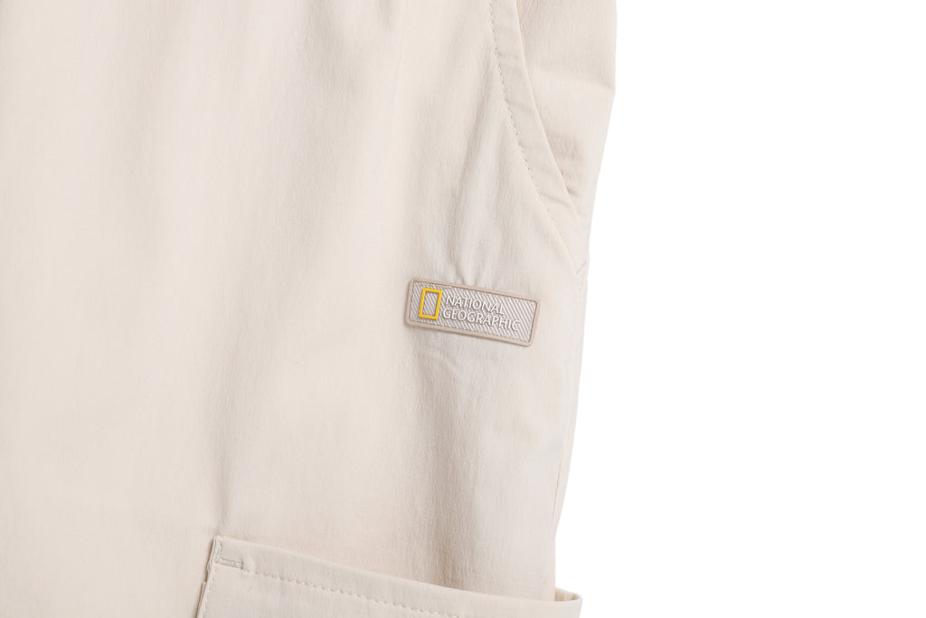 Women'S Woven Cargo Skirt- L/Beige