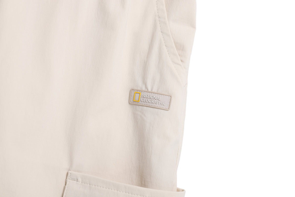 Women'S Woven Cargo Skirt- L/Beige