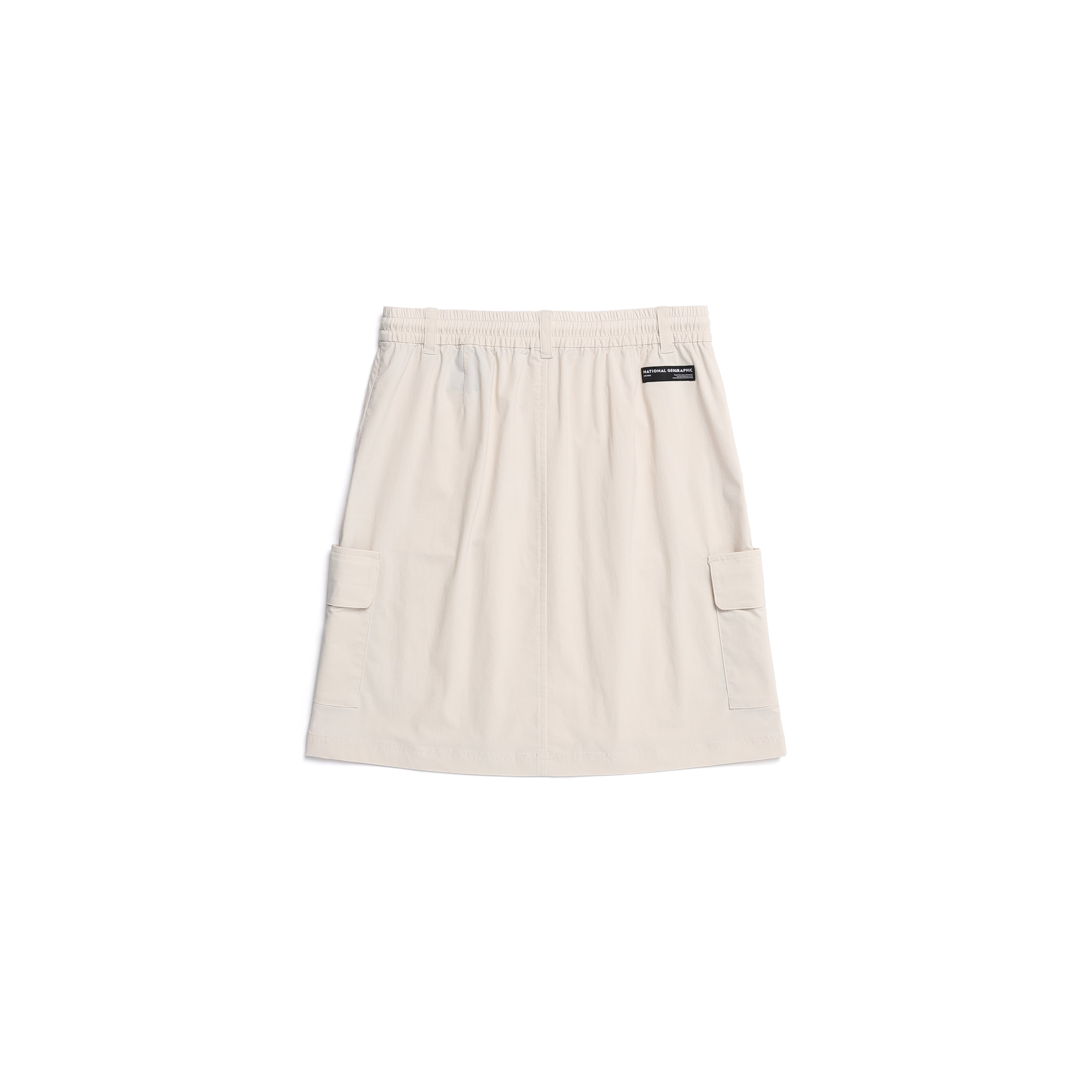 Women'S Woven Cargo Skirt- L/Beige