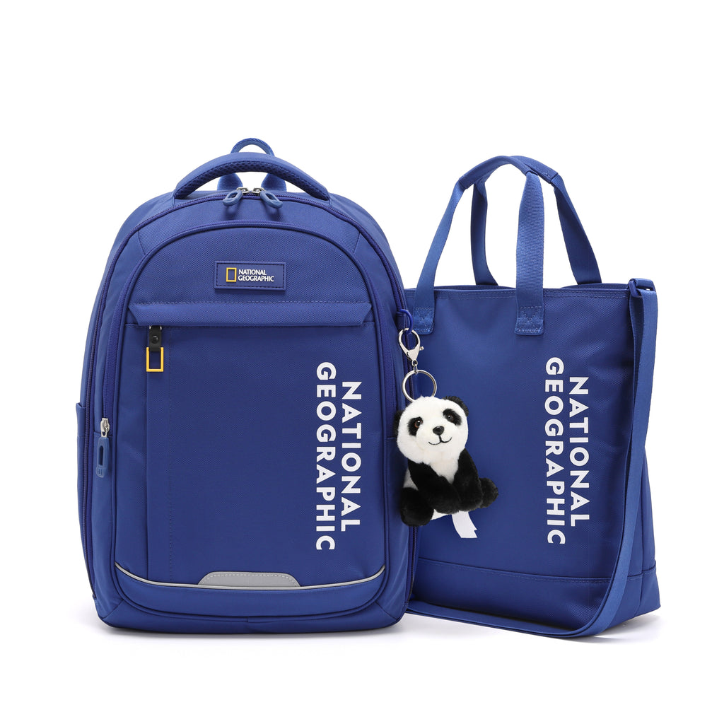 Newby Kids Backpack W Shoe Bag- Blue