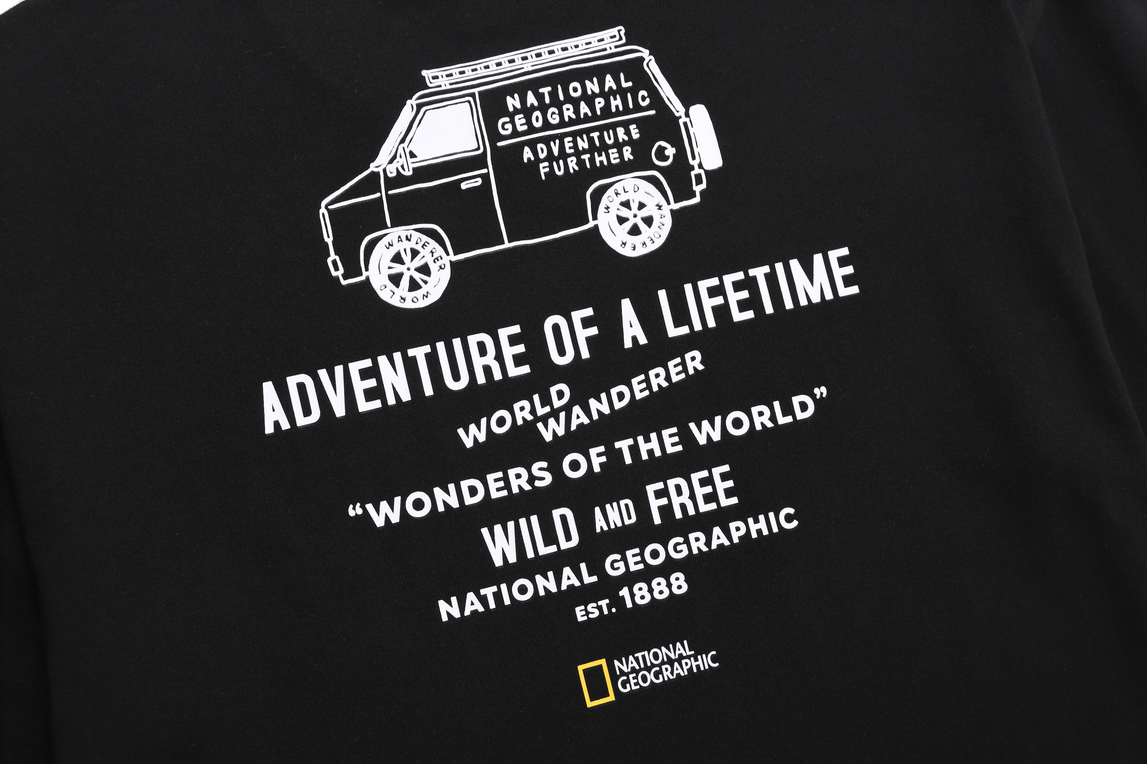 Unisex Treasure Old Van Semi Oversized Graphic Tee- Carbon Black