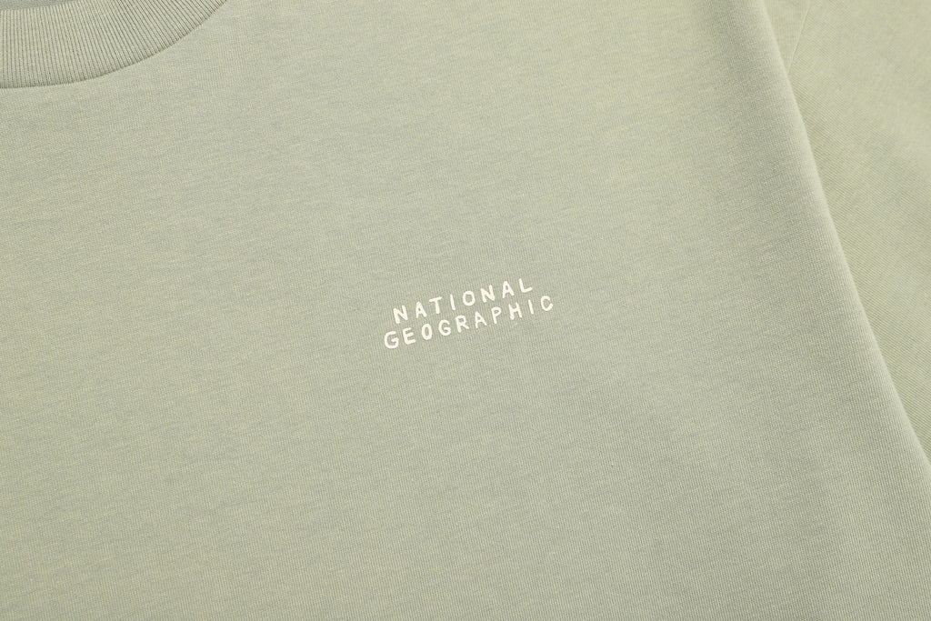 Unisex Treasure Old Van Semi Oversized Graphic Tee- Olive Green