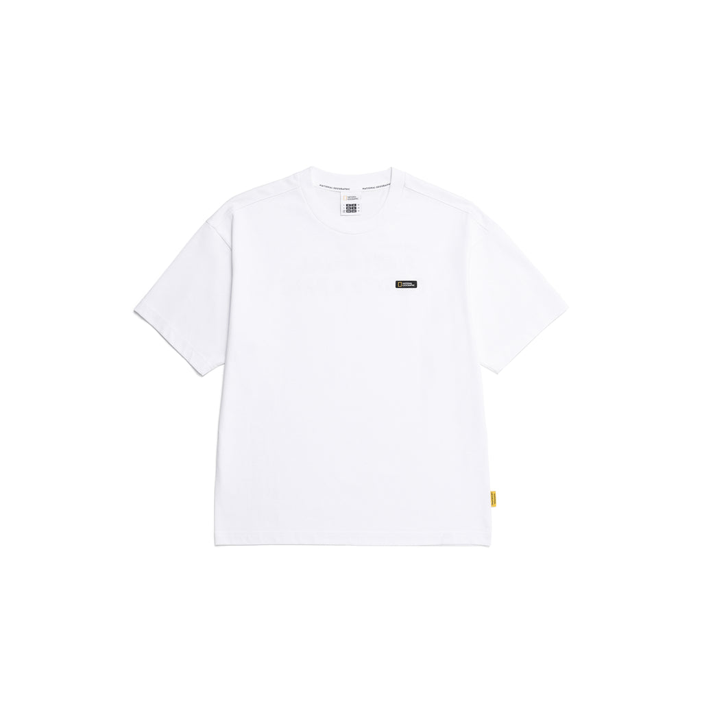 Unisex Regen Constellation Graphic Semi- Oversized T-Shirt- White