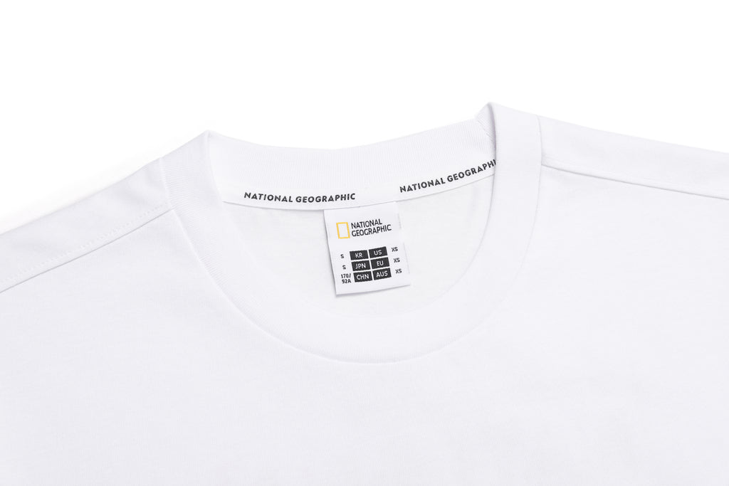 Unisex Regen Constellation Graphic Semi- Oversized T-Shirt- White