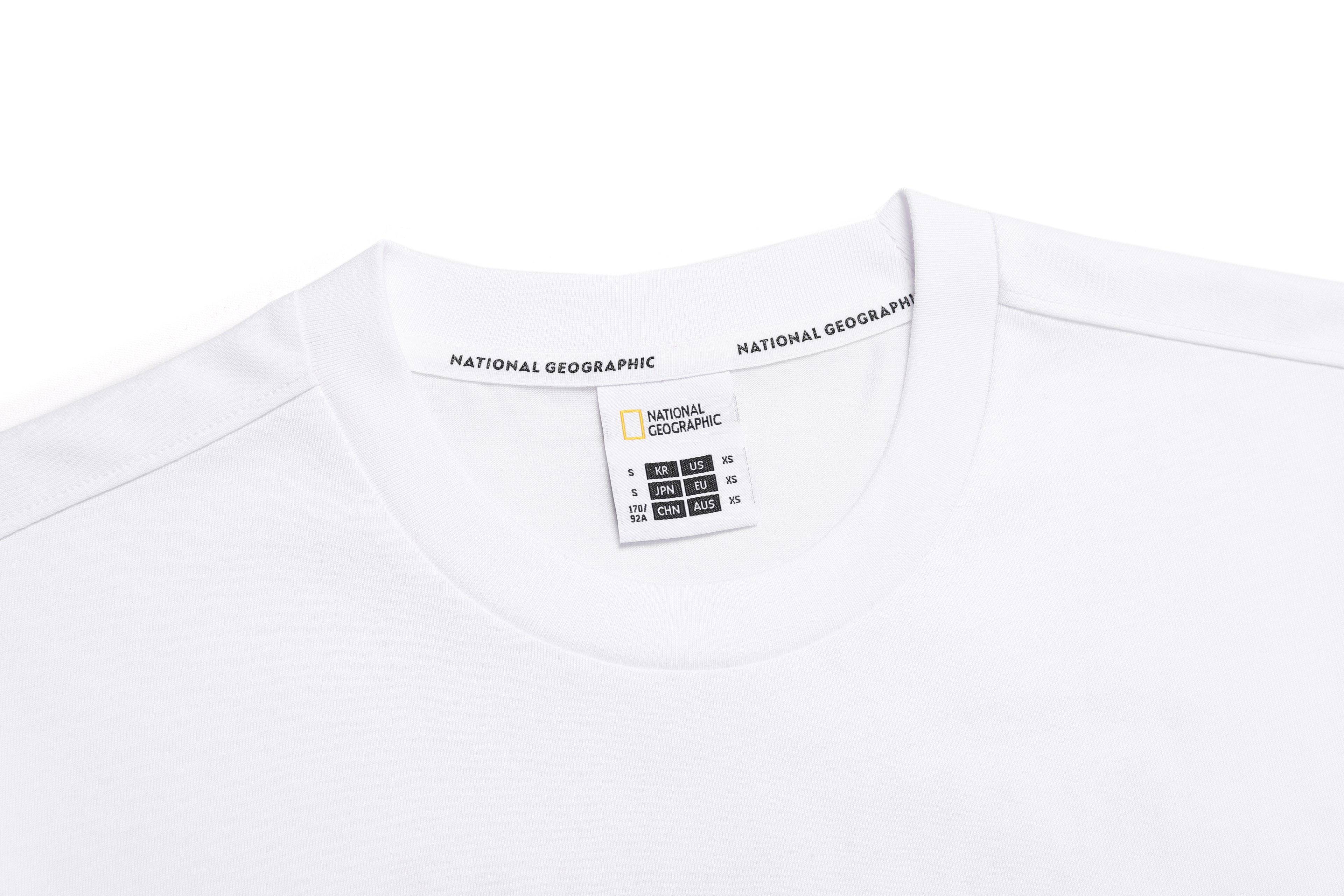 Unisex Regen Constellation Graphic Semi- Oversized T-Shirt- White
