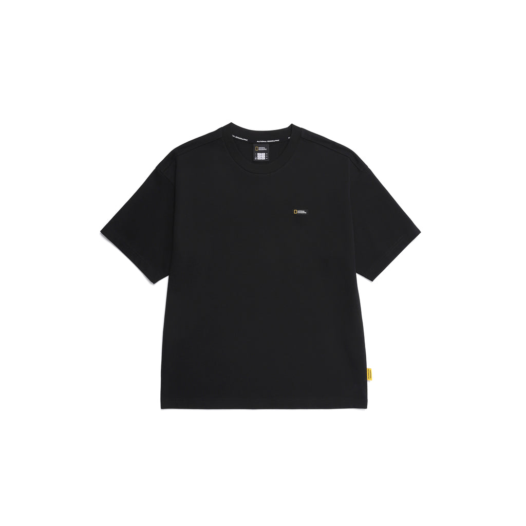 Unisex Regen Constellation Graphic Semi- Oversized T-Shirt- Black