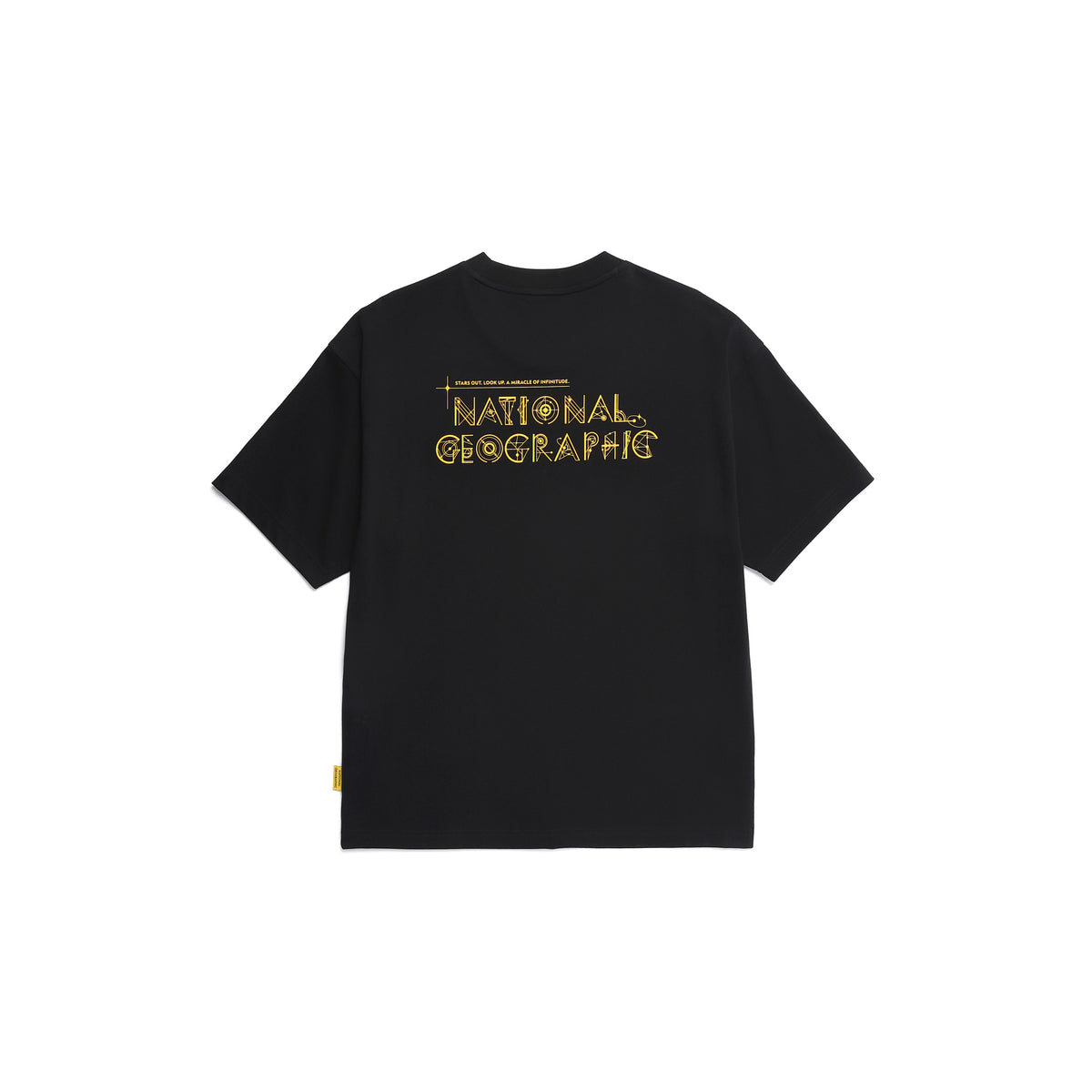 Unisex Regen Constellation Graphic Semi- Oversized T-Shirt- Black
