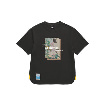 UNISEX ARCHIVES LILAC FEAST GRAPHIC T-SHIRT- CHARCOAL