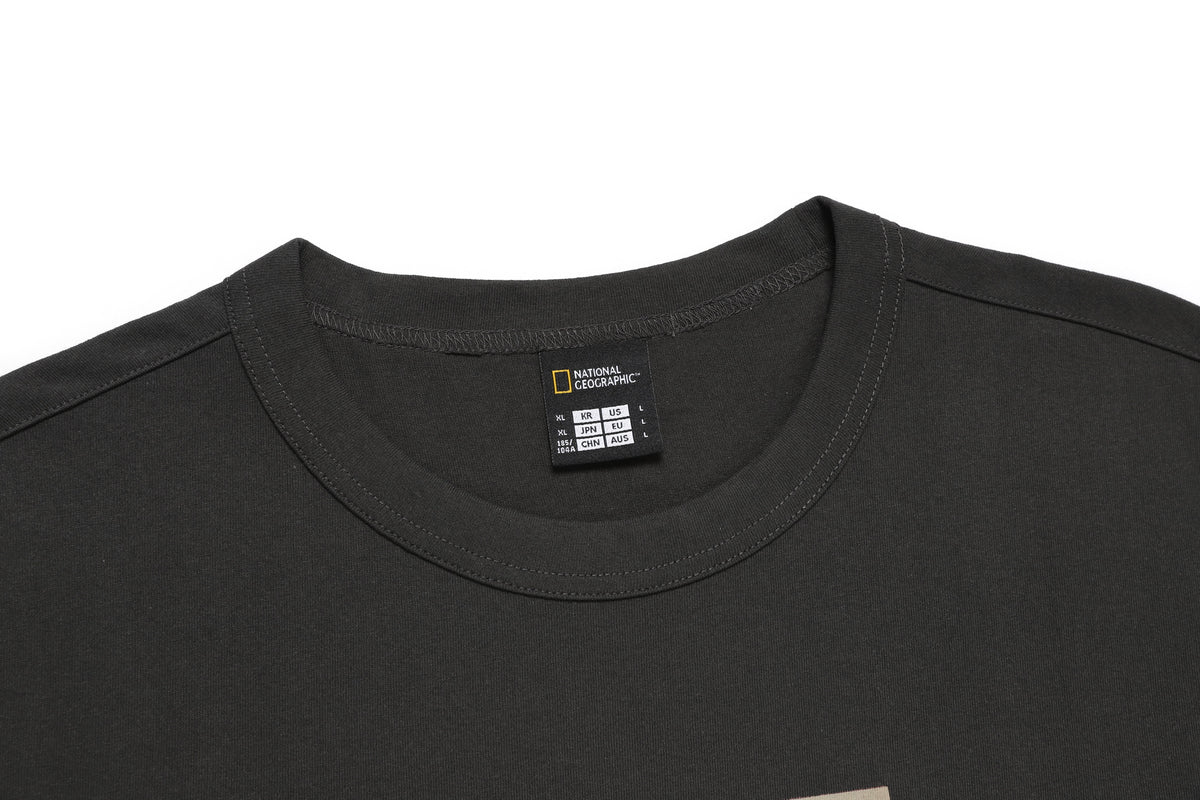 Unisex Archives Lilac Feast Graphic T-Shirt- Charcoal