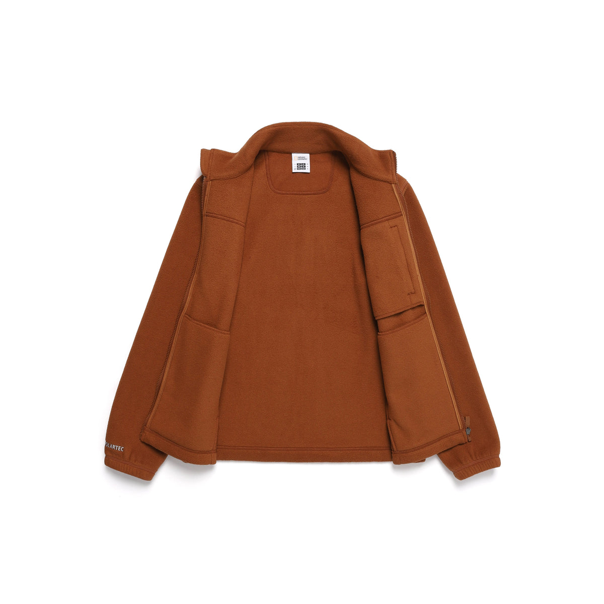 Unisex Polartec Naos Fleece Zip Up Jacket- Brick
