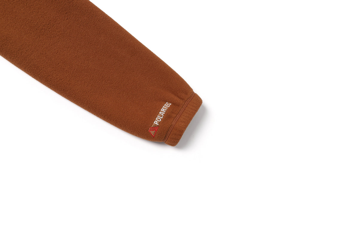Unisex Polartec Naos Fleece Zip Up Jacket- Brick