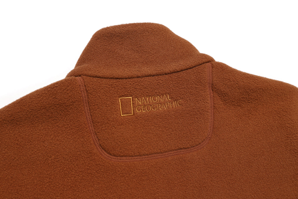 Unisex Polartec Naos Fleece Zip Up Jacket- Brick