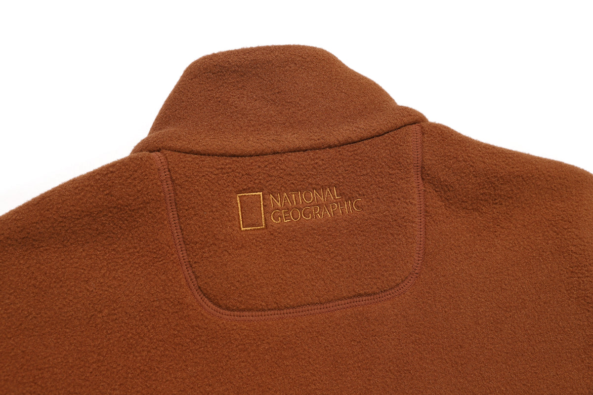 Unisex Polartec Naos Fleece Zip Up Jacket- Brick