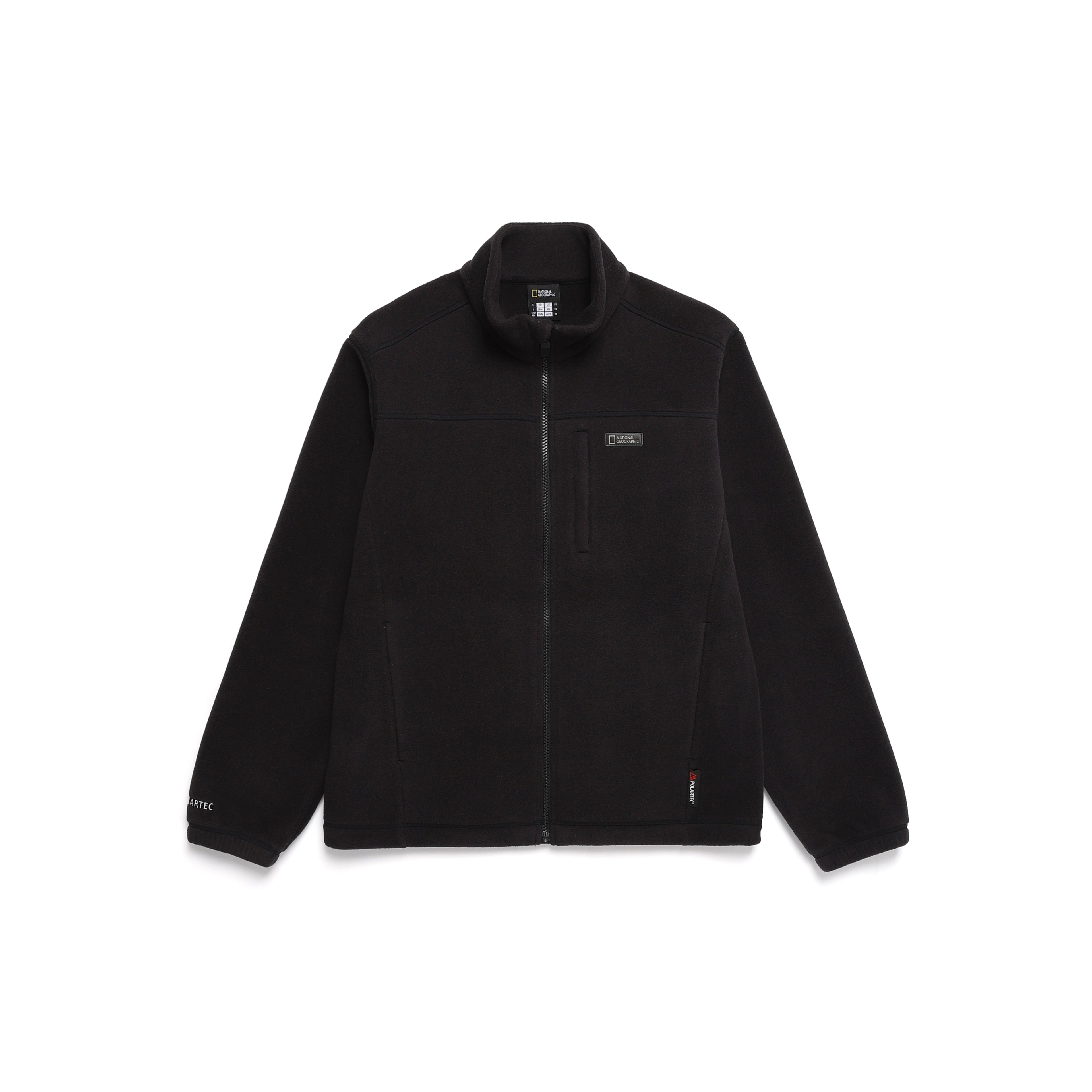 Unisex Polartec Naos Fleece Zip Up Jacket- Carbon Black