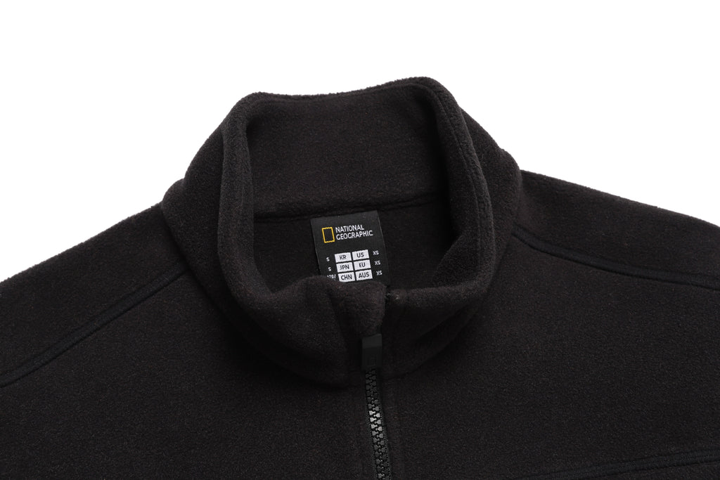 Unisex Polartec Naos Fleece Zip Up Jacket- Carbon Black