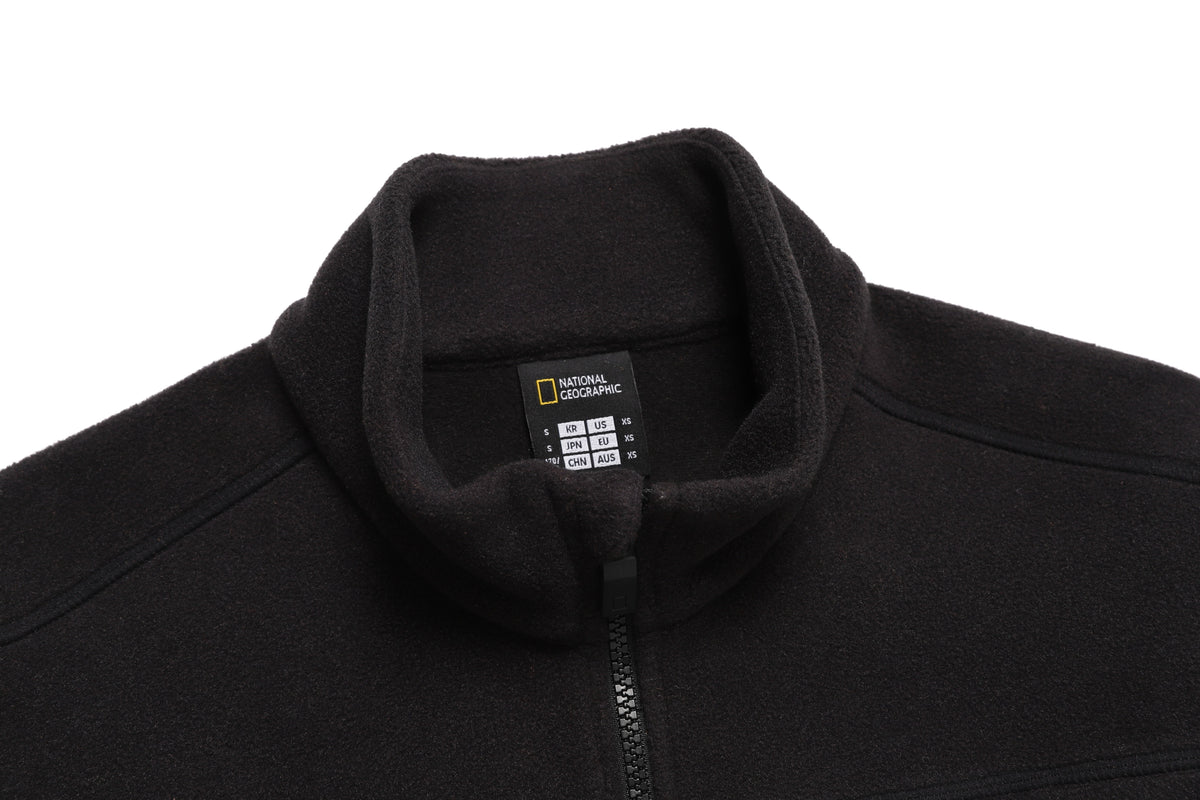 Unisex Polartec Naos Fleece Zip Up Jacket- Carbon Black