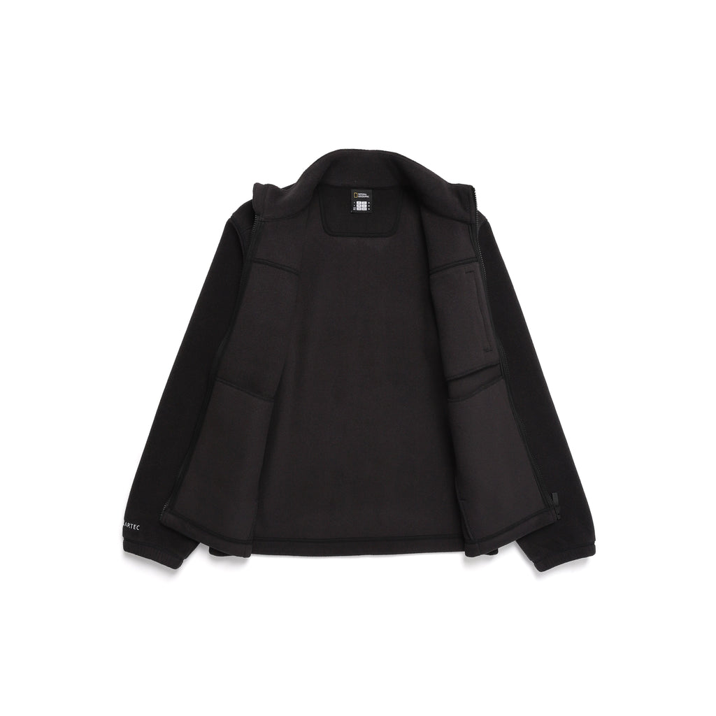 Unisex Polartec Naos Fleece Zip Up Jacket- Carbon Black